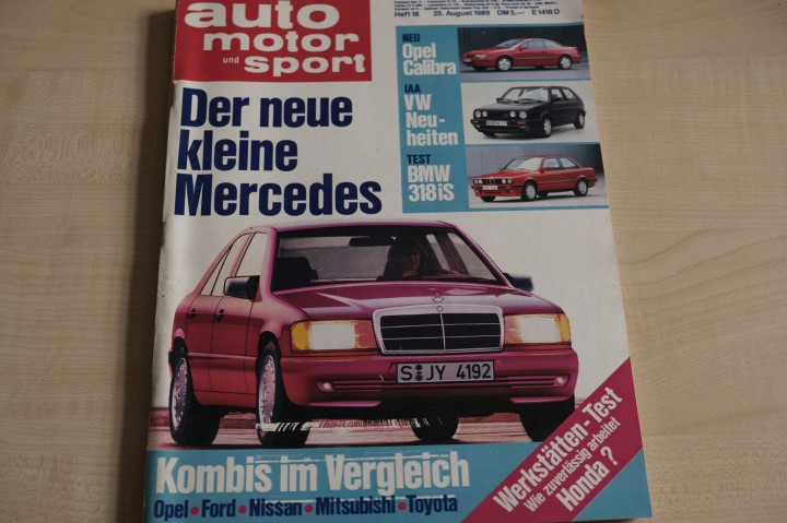 Deckblatt Auto Motor und Sport (18/1989)
